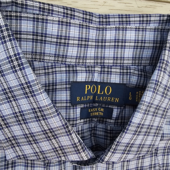 NWOT POLO RALPH LAUREN Plaid Button Down Mens Large - Picture 3 of 4